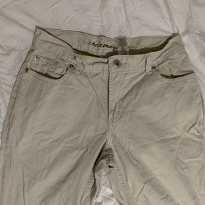 arizona khaki high waisted flare pants